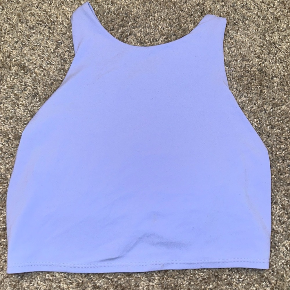 Athleta Lilac Crop Top with Built in Bra 🪻